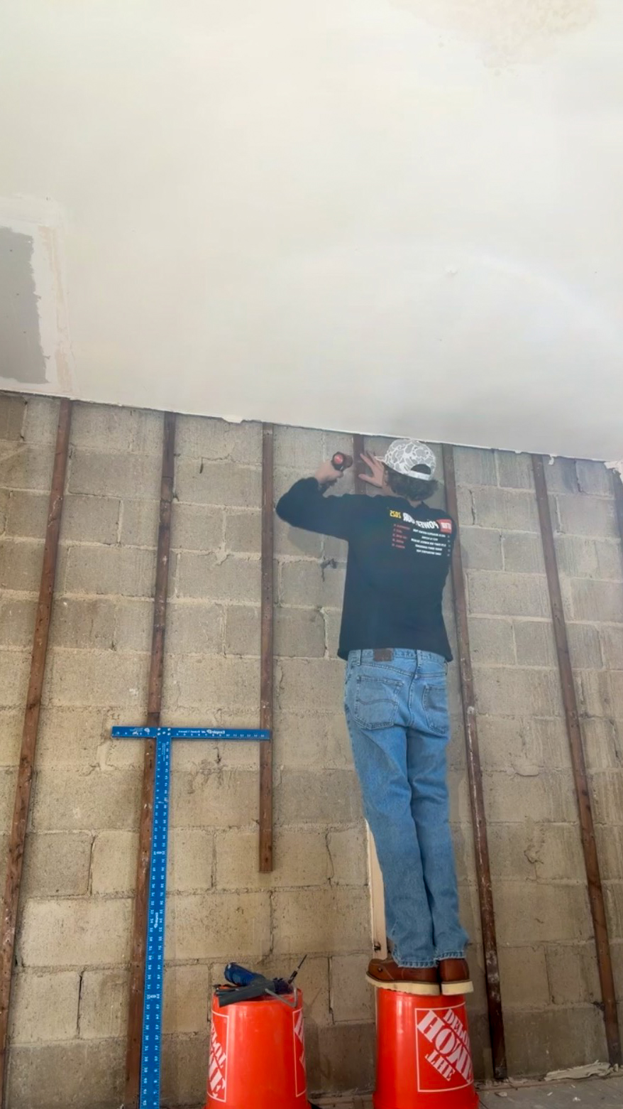 Tideline Co. team member working on a property renovation